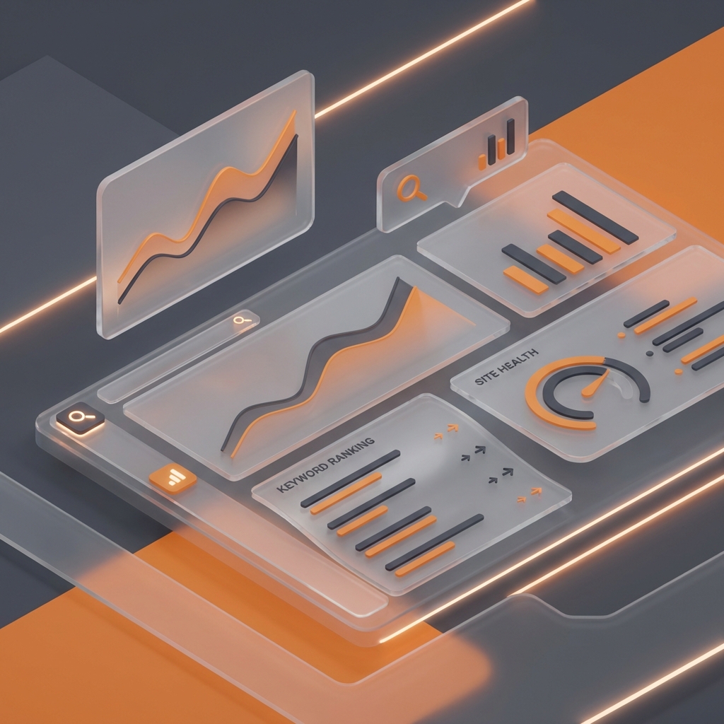 SERPHub SEO Dashboard visualization